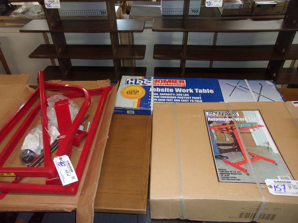 Item Image for New shop tools, shop equipment, store displays, & lawn mower auction