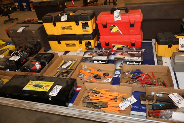 Item Image for Huge offering of like new Craftsman hand tools and tool boxes, pallet racking, new product and 4 post lift