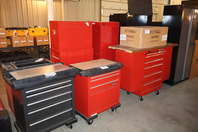 Item Image for Huge offering of like new Craftsman hand tools and tool boxes, pallet racking, new product and 4 post lift