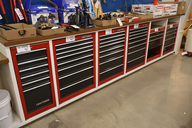 Item Image for Huge offering of like new Craftsman hand tools and tool boxes, pallet racking, new product and 4 post lift