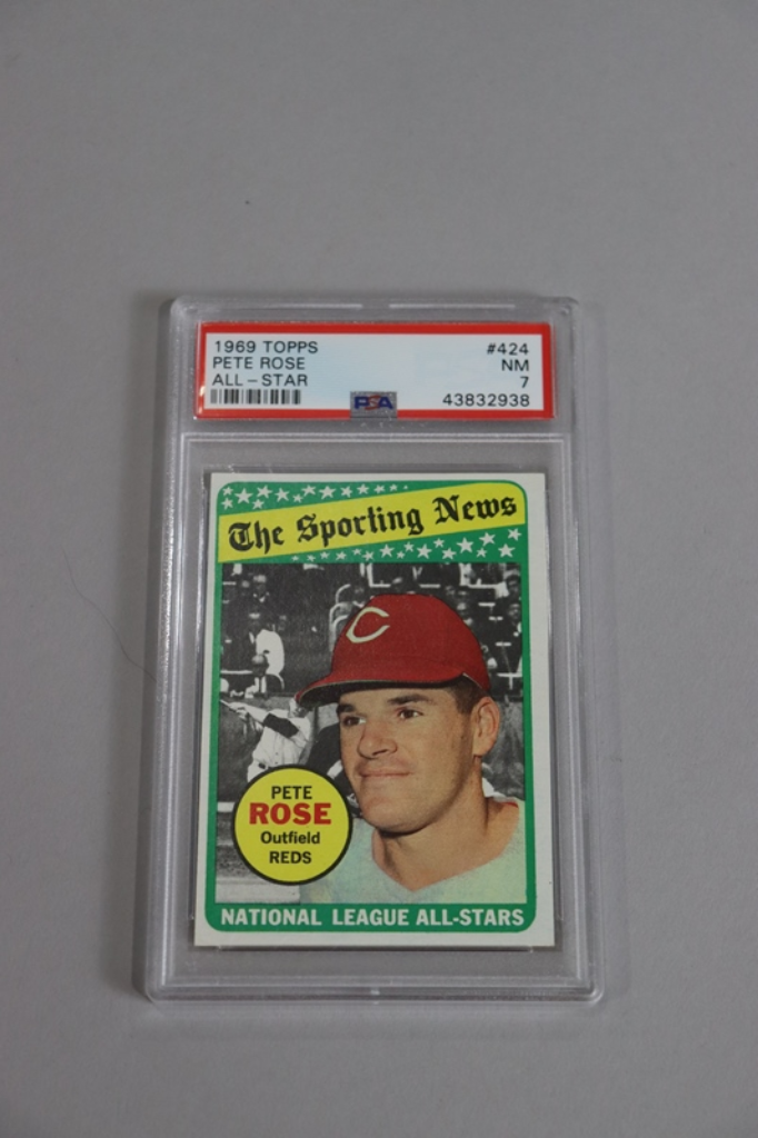 1969 Topps Decal Pete Rose Cincinnati Reds Baseball Card