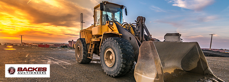 Image for A wide shot of a wheel loader